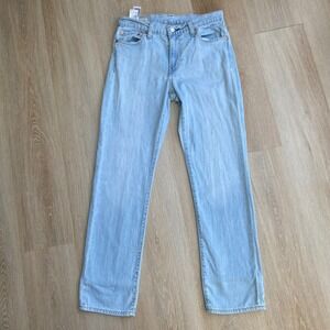Levis Premium 511 Slim Fit Jeans Mens 30x30 Light Wash Blue Denim 04511-5038
